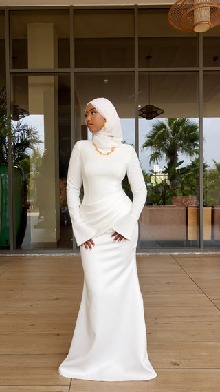 Kifah Evening Gown - Off White
