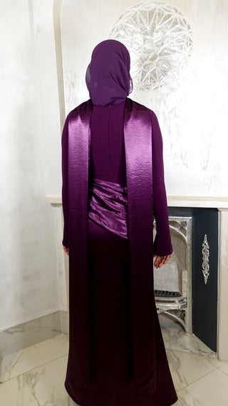 Kifah Evening Gown - Plum Purple
