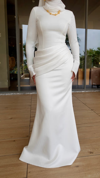 Kifah Evening Gown - Off White