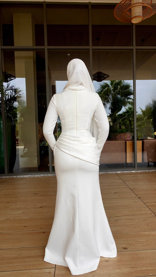 Kifah Evening Gown - Off White