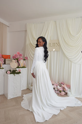 Salma - Pleat Couture Gown