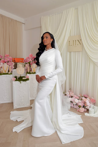 Salma - Pleat Couture Gown